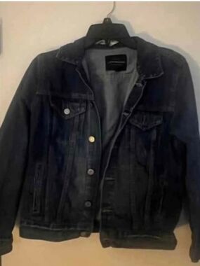 Women's Lucky Brand Dark Denim Jacket - Casual Classic